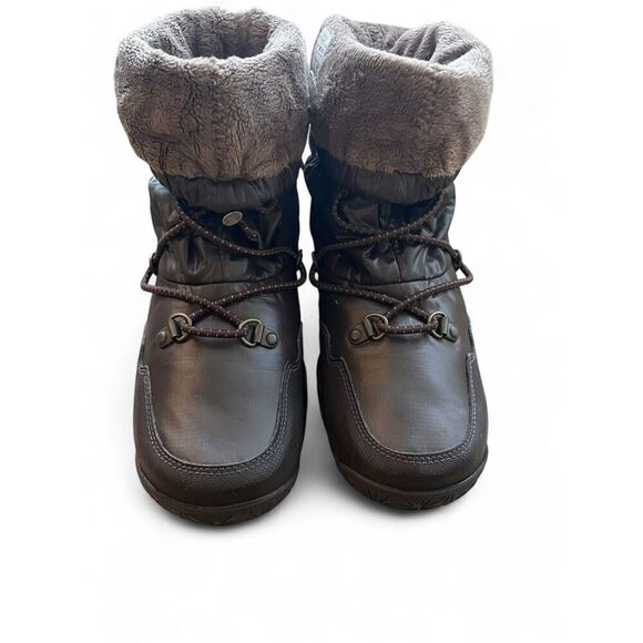 The North Face Women’s 5.5 Ice Queen Icepick Winter  Whaterproof Brown Boots - Picture 1 of 8
